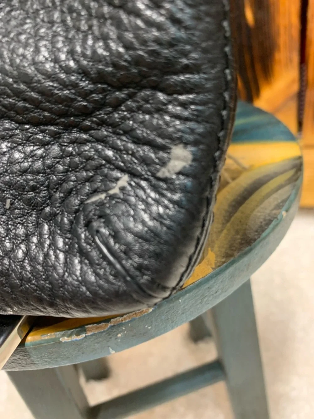 Michael Kors Black Leather Shoulder Bag with Gold Plate Accent - Picture 7 of 11